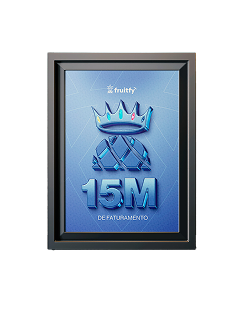 Placa Fruitfy 15 milhões